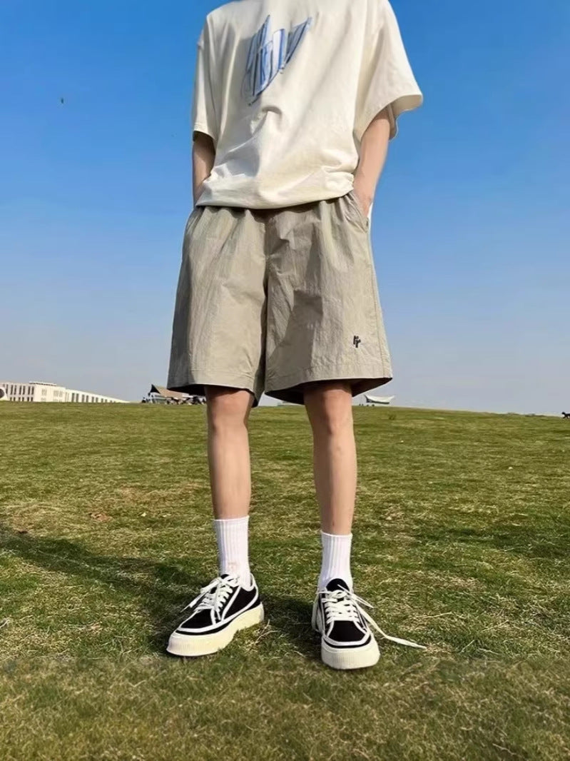 Men's Ice Silk Loose Fit Running Sports Shorts