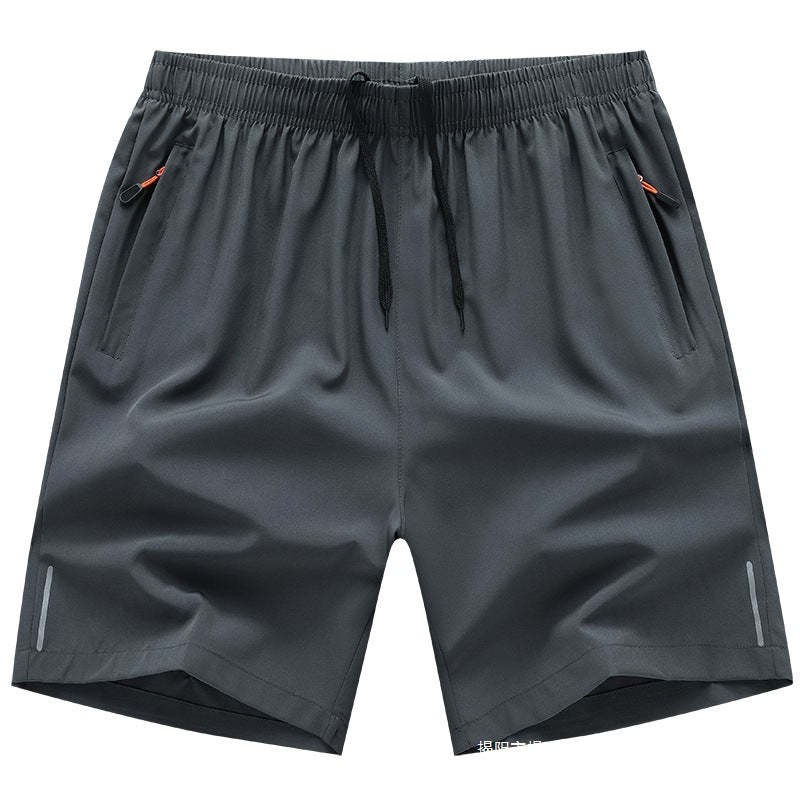 Men's Plus Size Ice Silk Quick-Dry Running Shorts