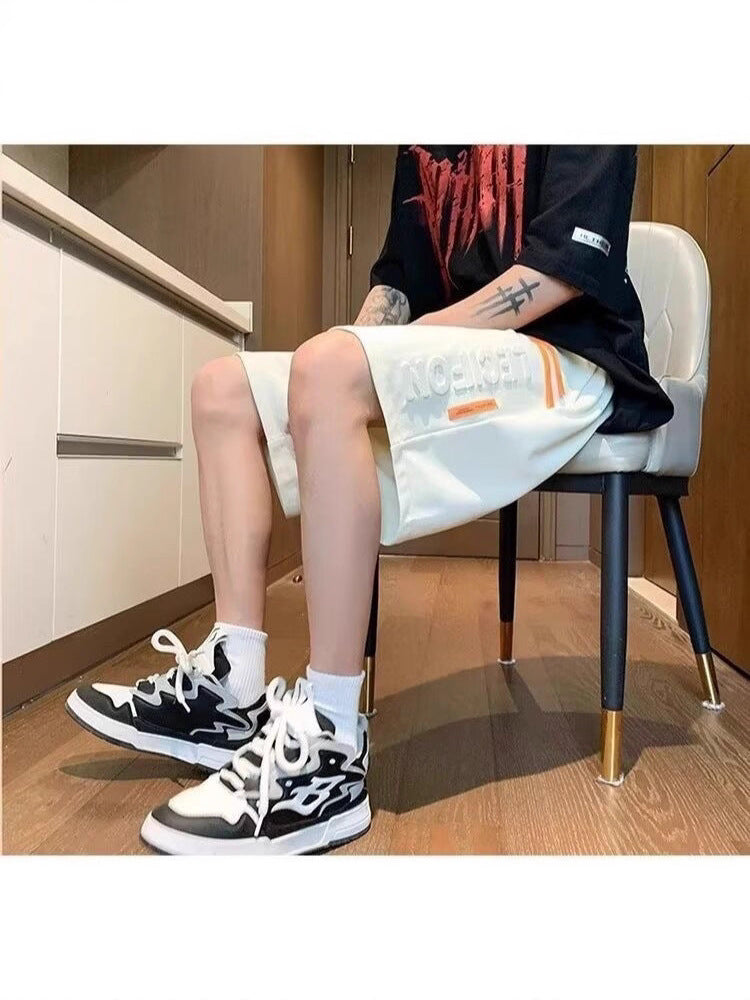 Men's American-Style Loose Fit Casual Mid-Length Shorts