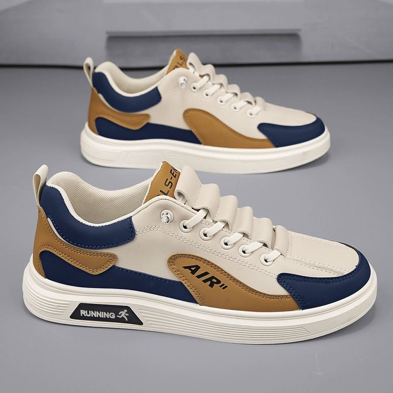 Men's Breathable Slip-On White Casual Sports Sneakers