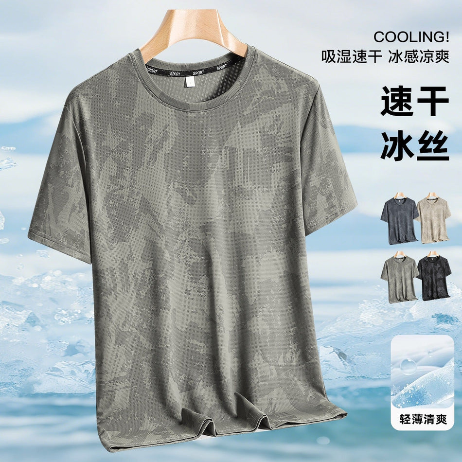 Men's Ice Silk Breathable Base Layer T-Shirt
