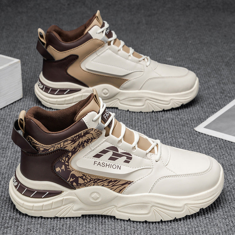 Men's High-Top Winter Dad Sneakers Height Increasing Shoes