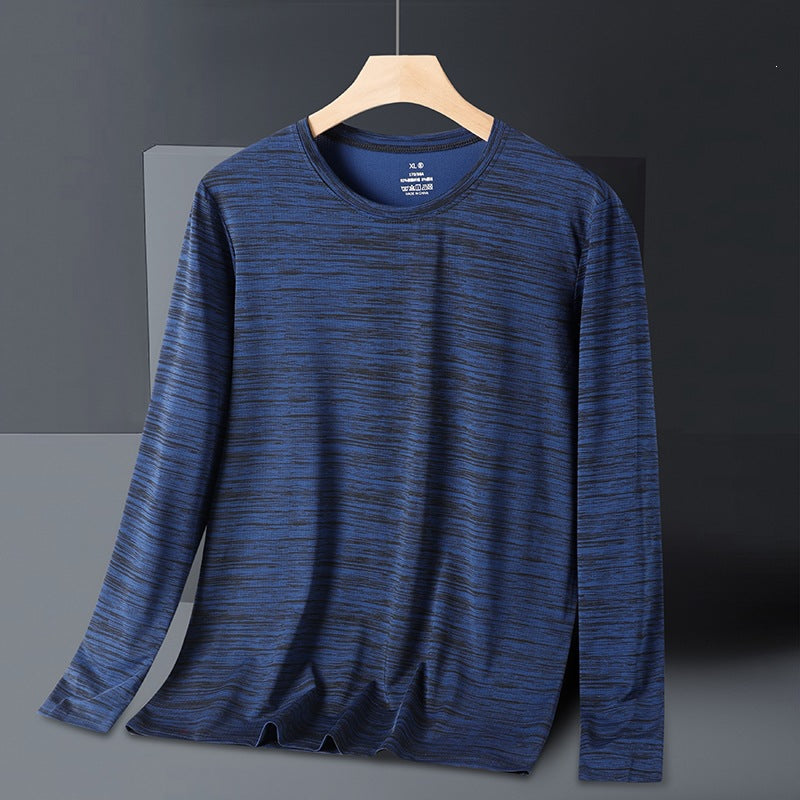 Men's Ice Silk Quick-Dry Long Sleeve Sports T-Shirt