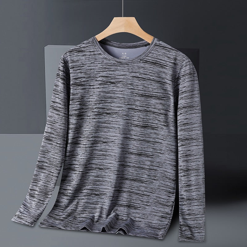 Men's Ice Silk Quick-Dry Long Sleeve Sports T-Shirt