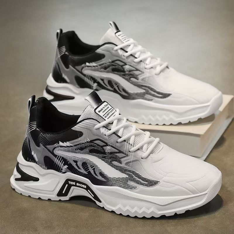 Men's Breathable Mesh Thick Sole Casual Dad Sneakers
