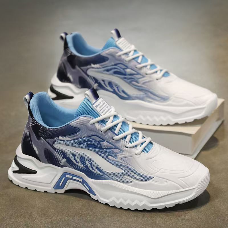 Men's Breathable Mesh Thick Sole Casual Dad Sneakers