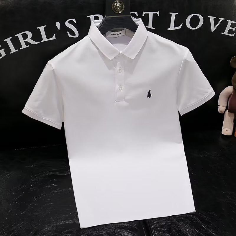 Men's Embroidered Short Sleeve Premium Polo Shirt