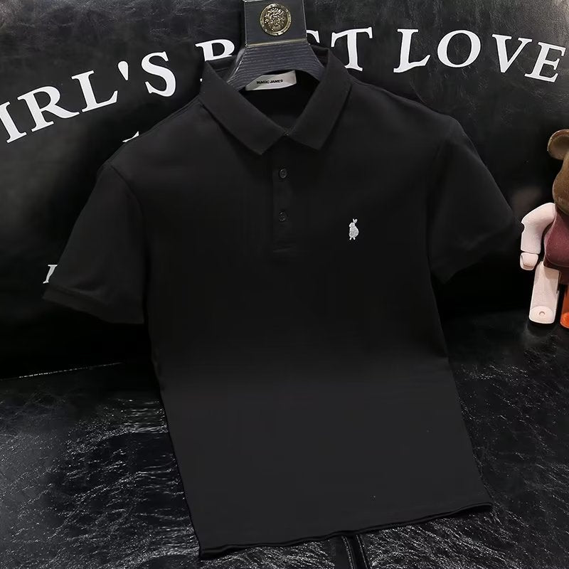 Men's Embroidered Short Sleeve Premium Polo Shirt