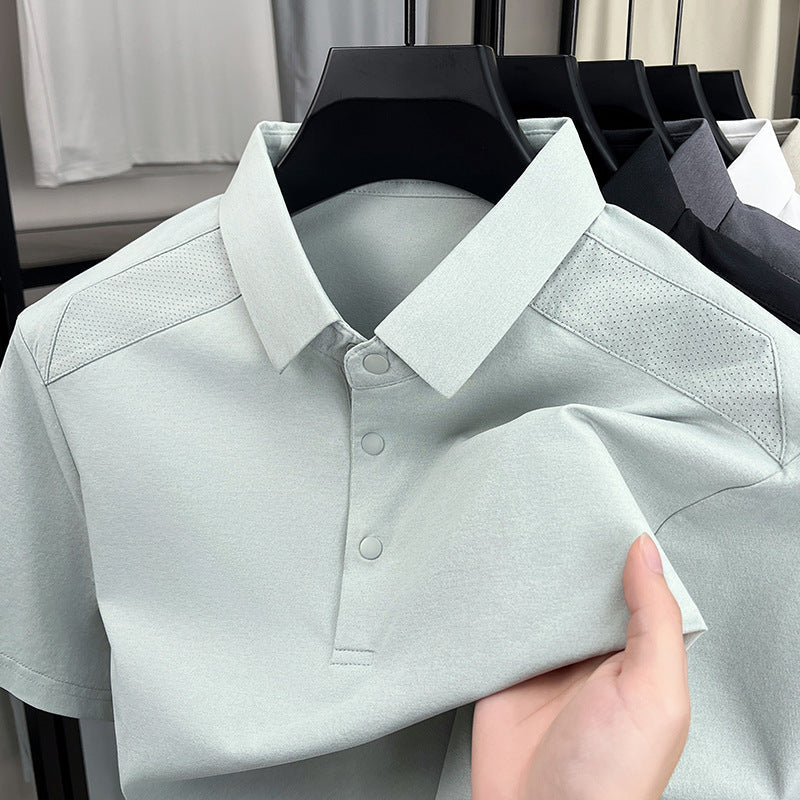 Men's Cotton Short Sleeve Quick-Dry Casual Shirt