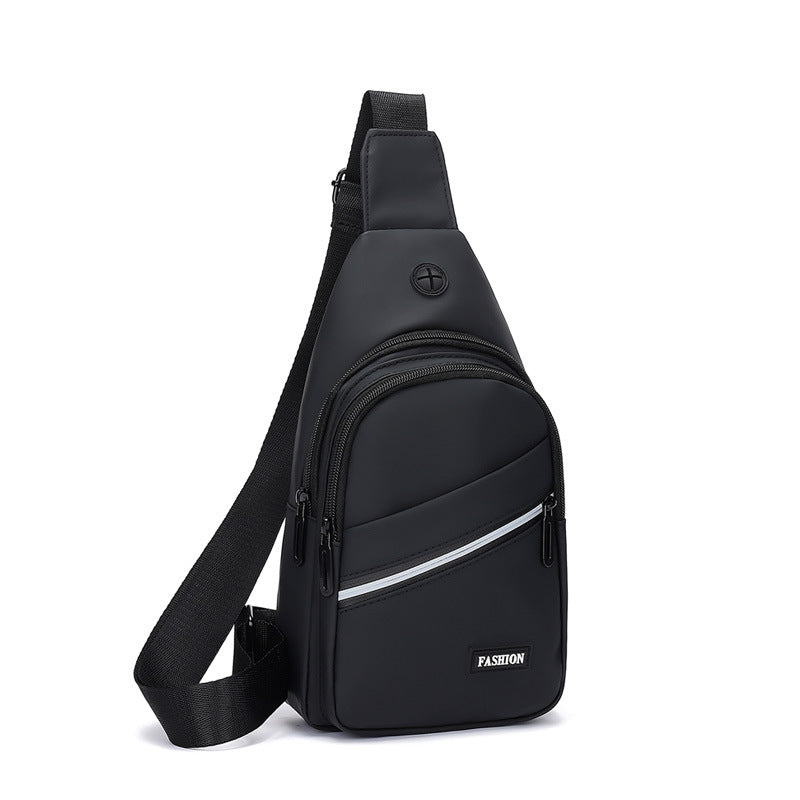 Men's Contrast Color Casual Crossbody Chest Bag