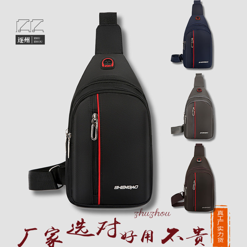 Men's Waterproof Oxford Cloth Casual Chest Bag