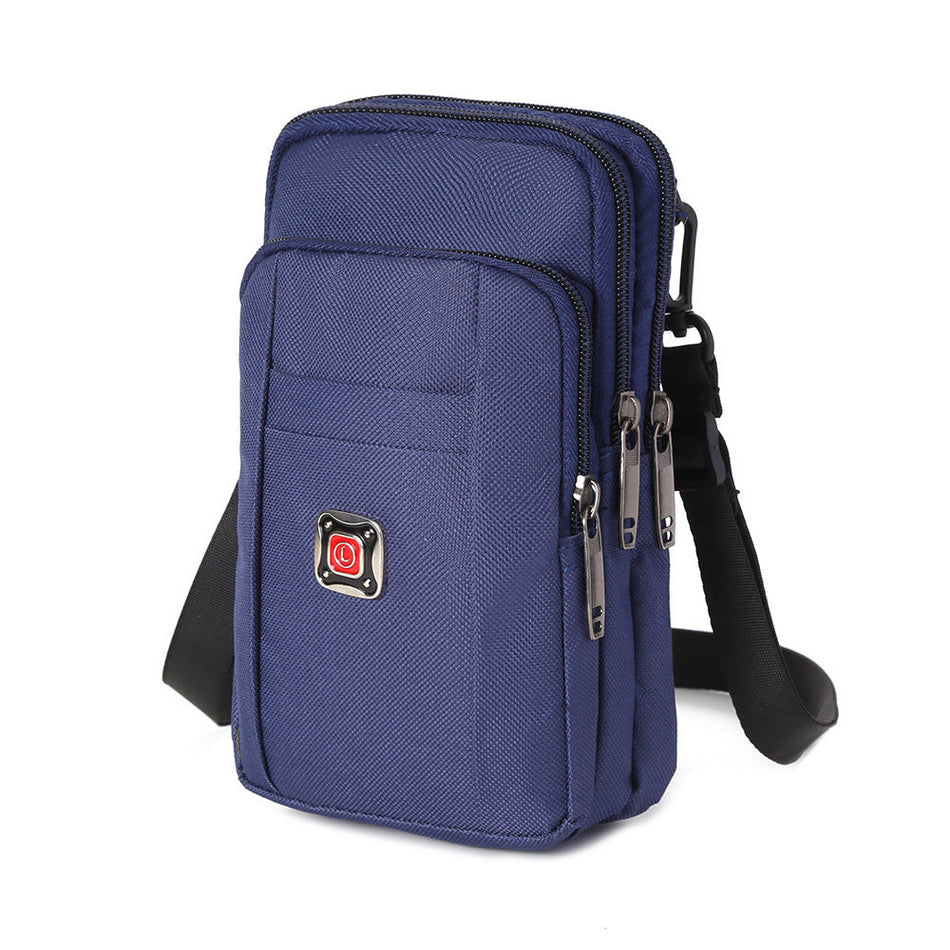 Men's Waterproof Oxford Cloth Crossbody Waist Bag
