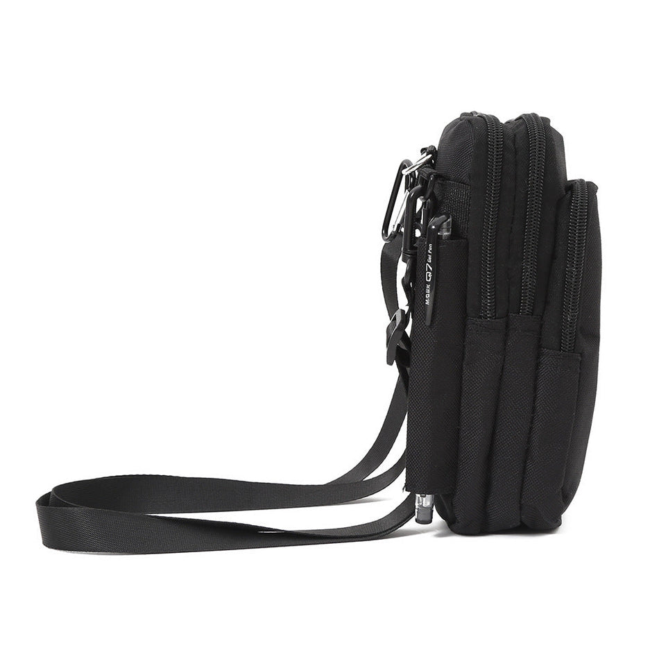 Men's Waterproof Oxford Cloth Crossbody Waist Bag