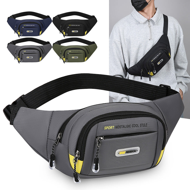 Men's Multifunctional Waterproof Waist and Chest Bag