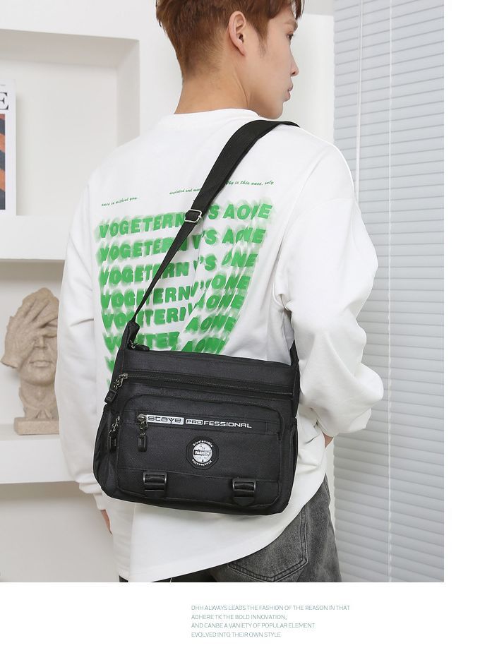 Men's Multi-Layer Large Capacity Business Messenger Bag