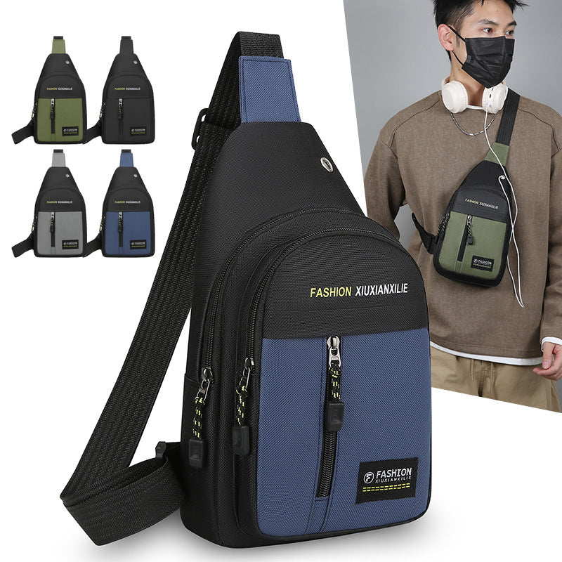 Men's Large Capacity Casual Crossbody Chest Bag