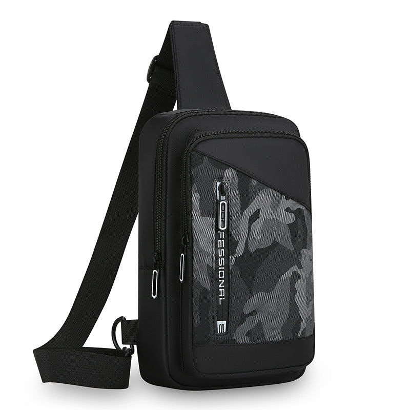 Men's Camouflage Oxford Crossbody Chest Bag