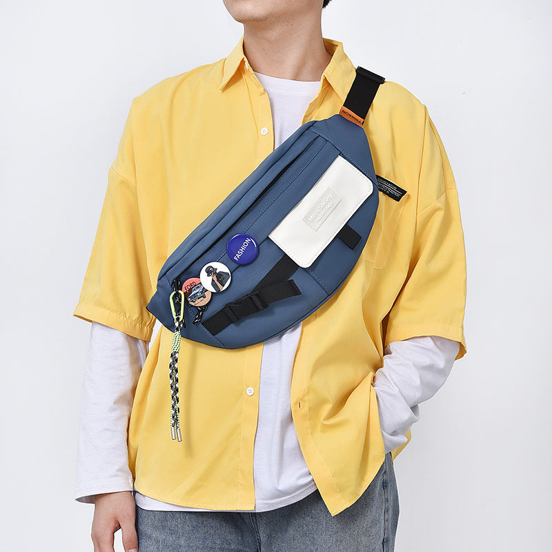 Men's Oxford Cloth Large Capacity Sports Chest Bag