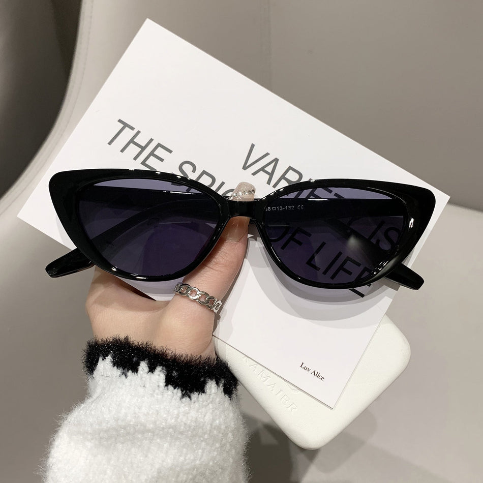 Slim Cat Eye Small Frame UV Protection Fashion Sunglasses