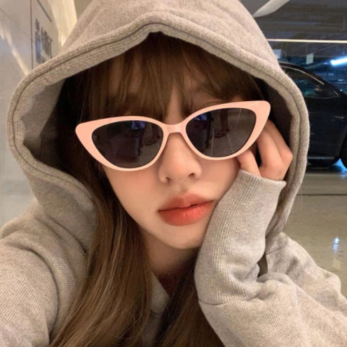 Slim Cat Eye Small Frame UV Protection Fashion Sunglasses