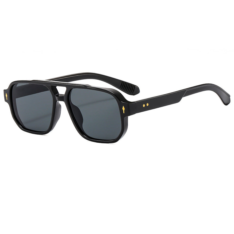 Unisex Double Bridge Mirrored Outdoor Fashion Sunglasses