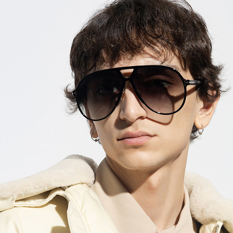 Men's Oversized Square Sun Protection Fashion Sunglasses