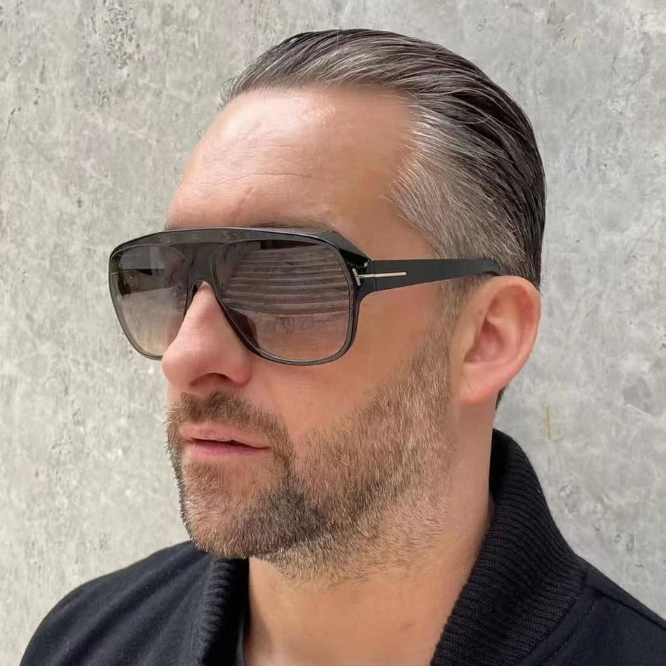 Men's Retro Fashion Square Sunglasses Sun Protection Style