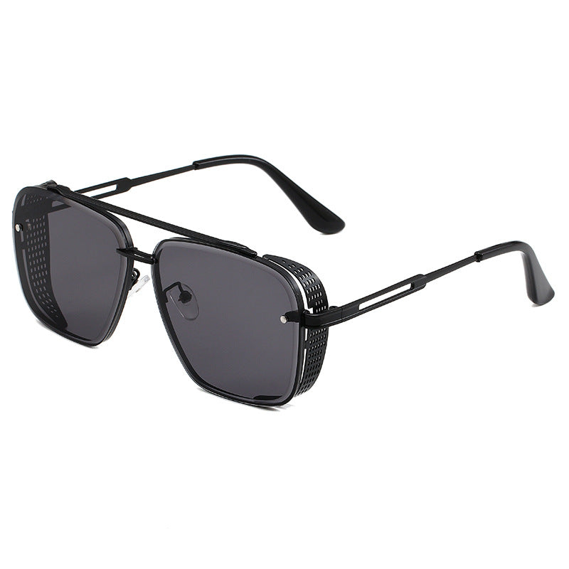 Men's Steampunk Square Frame Trend Sunglasses Retro Style
