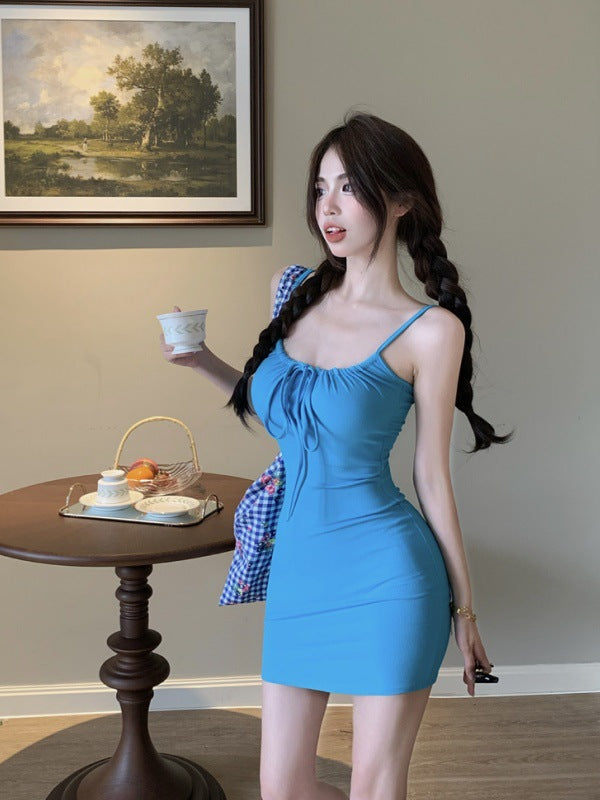 Sleeveless Bodycon Mini Dress with Waist-Defining Fit
