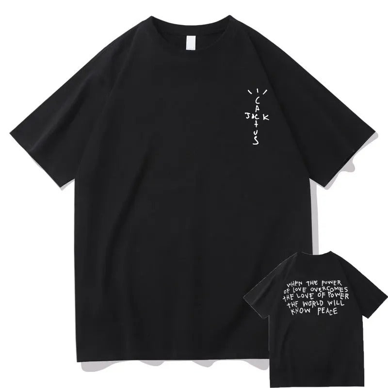 Men's Cactus Jack Graphic Cotton Crew Neck T-Shirt