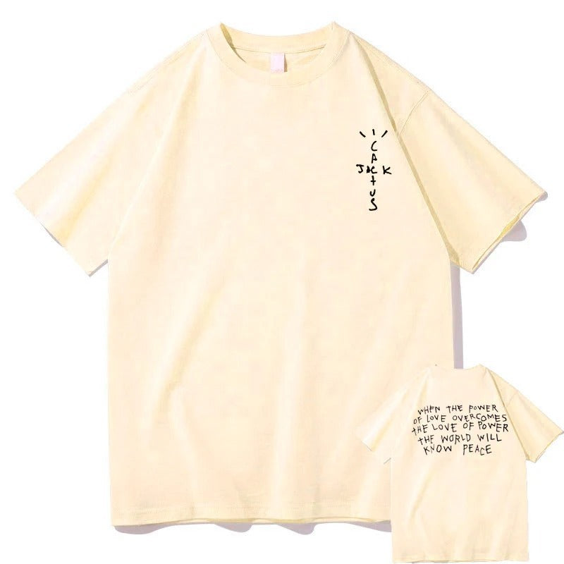 Men's Cactus Jack Graphic Cotton Crew Neck T-Shirt