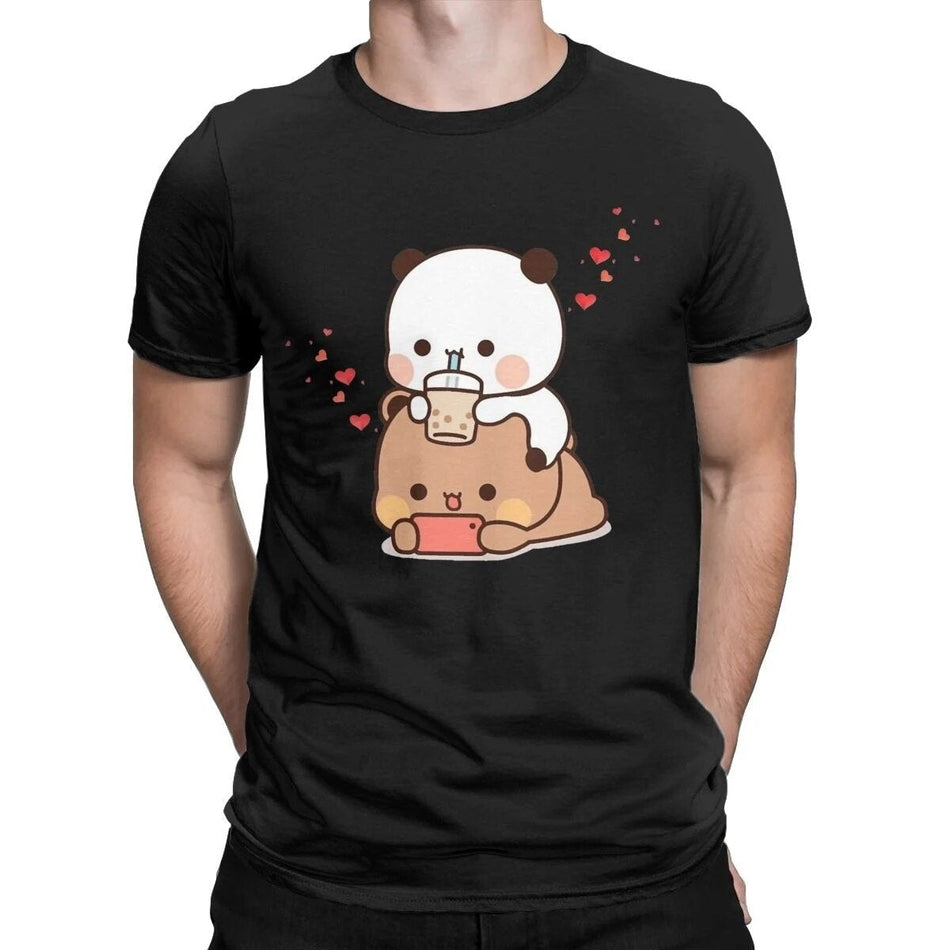 Men's Bubu and Dudu Christmas Print Cotton Graphic T-Shirt