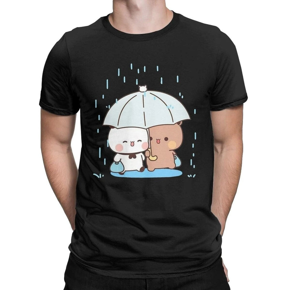 Men's Bubu and Dudu Christmas Print Cotton Graphic T-Shirt