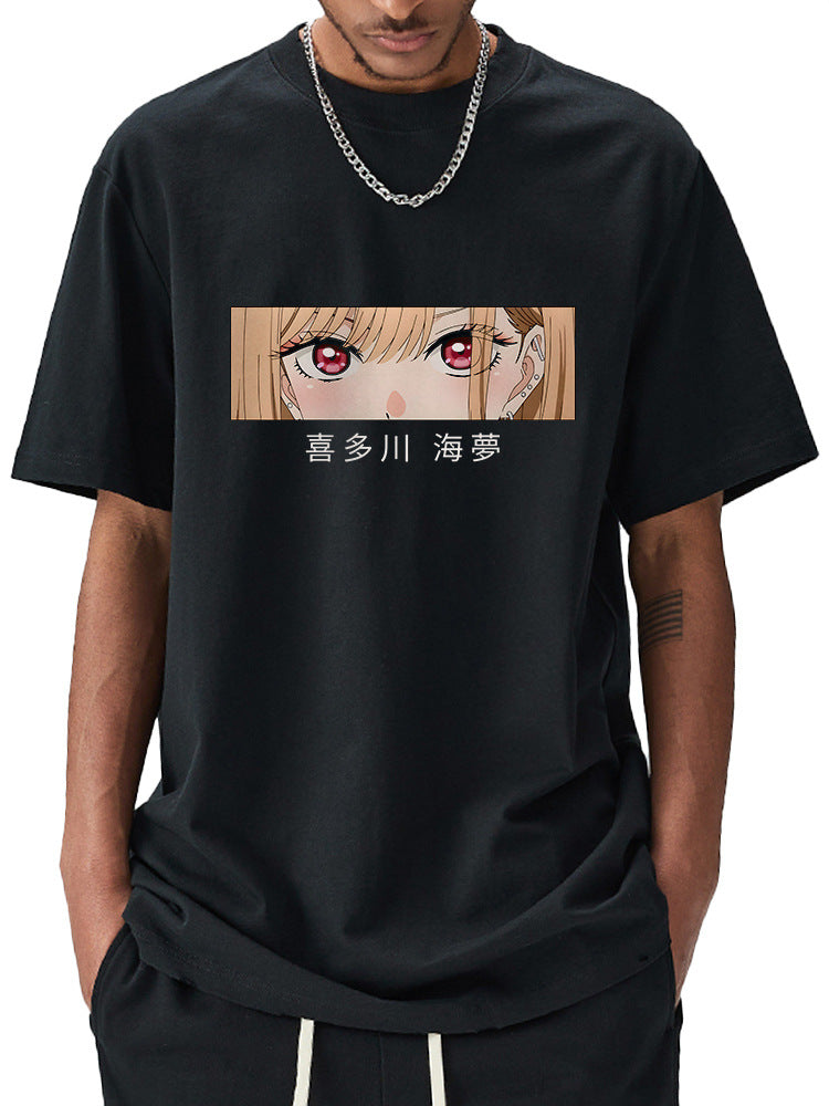 Unisex Anime My Dress-Up Darling Cotton Graphic T-Shirt