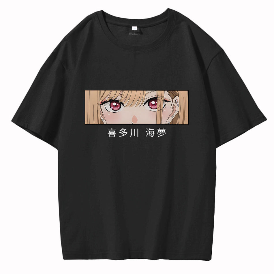Unisex Anime My Dress-Up Darling Cotton Graphic T-Shirt