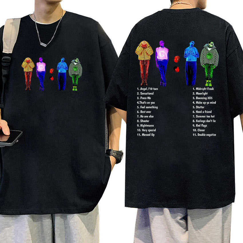 Men's Chris Brown 11:11 Tour Cotton Graphic Crew Neck T-Shirt