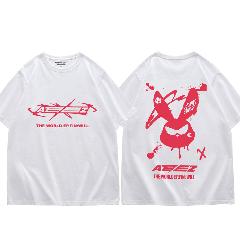 Men's ATEEZ The World EP Fin Tour Cotton Graphic T-Shirt