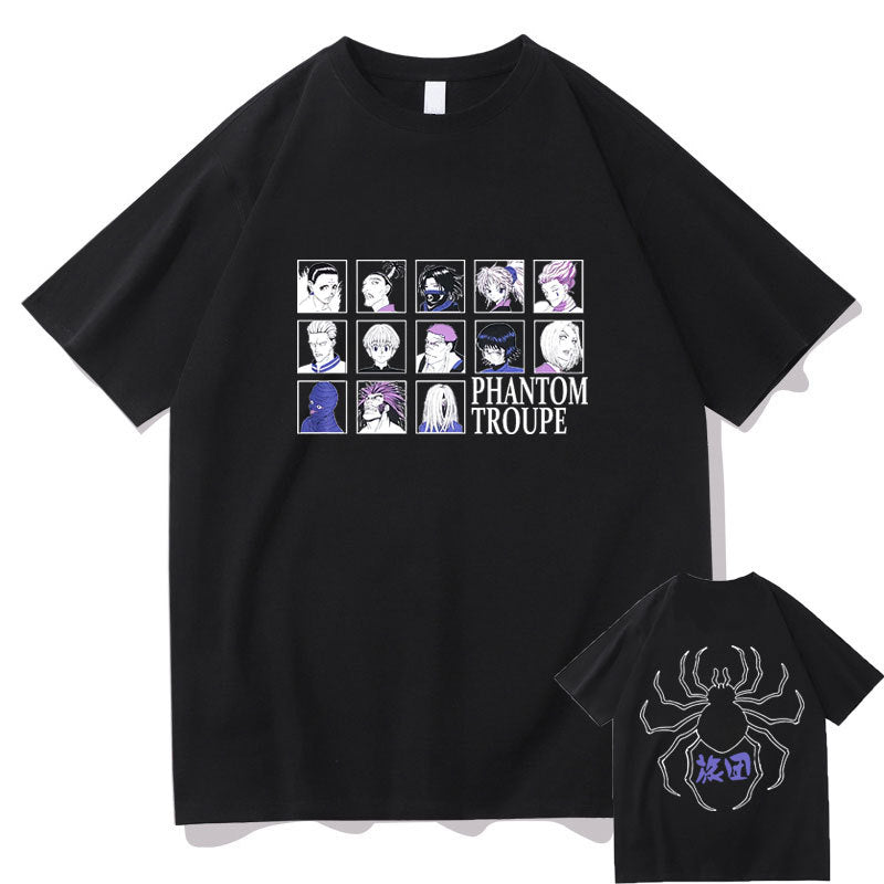Mens Hunter x Hunter Anime Cotton Graphic Crew T-Shirt Street Tee