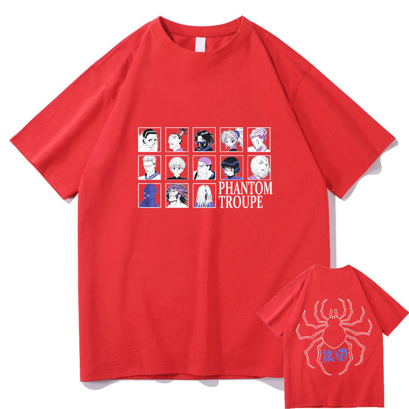 Mens Hunter x Hunter Anime Cotton Graphic Crew T-Shirt Street Tee