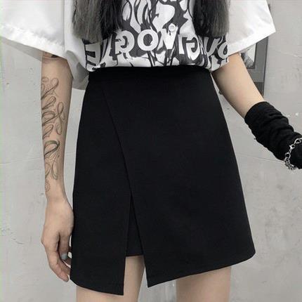High-Waist A-Line Split Pencil Skirt for Women