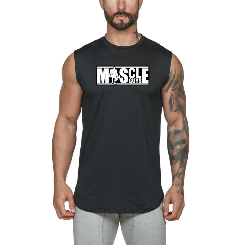 Men's Fitness Muscle Tank Top Sleeveless Gym Bodybuilding Vest