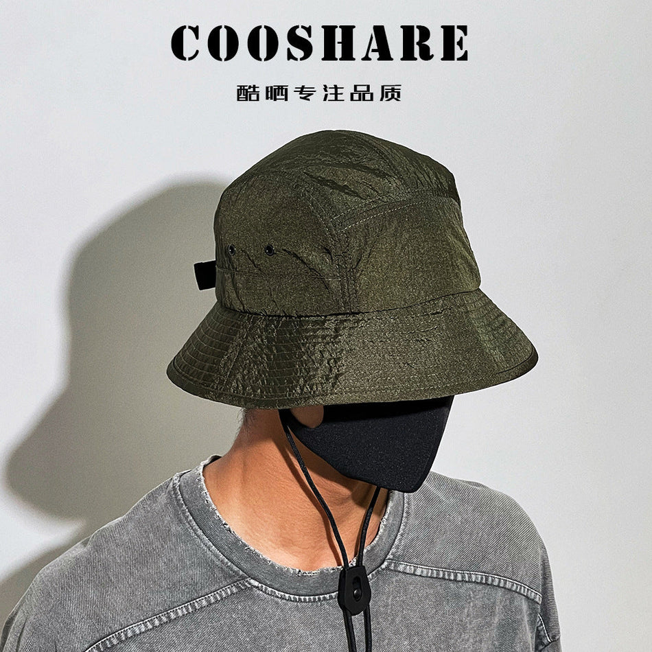 Unisex Tactical Nylon Fisherman Hat Windproof Outdoor Bucket Cap