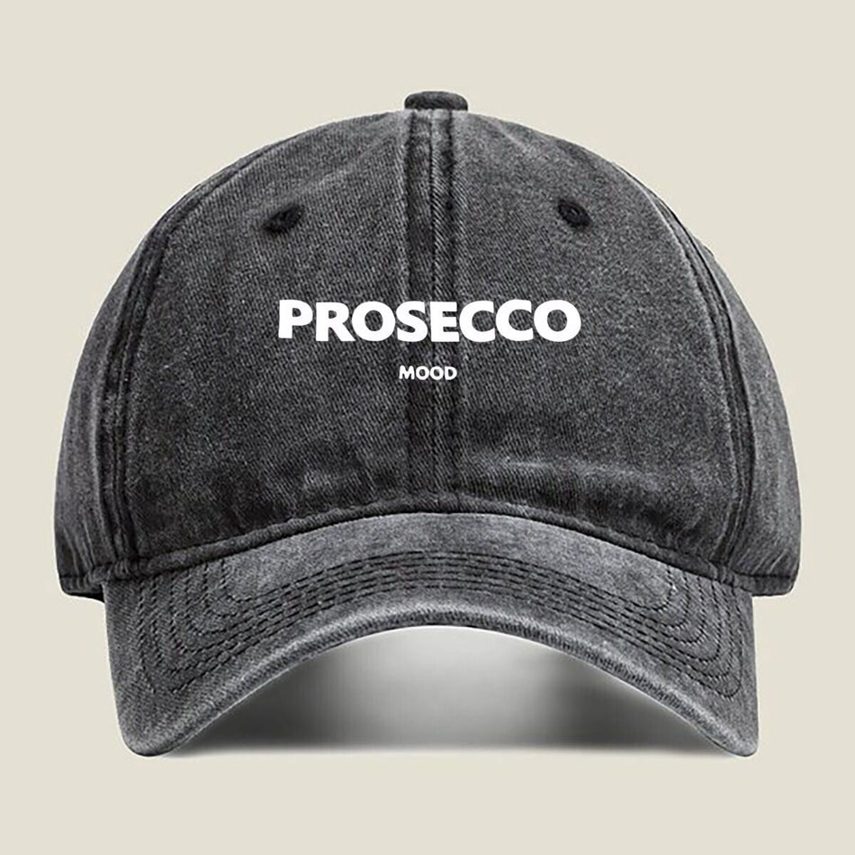 Unisex Prosecco Mood Retro Print Adjustable Cotton Baseball Cap