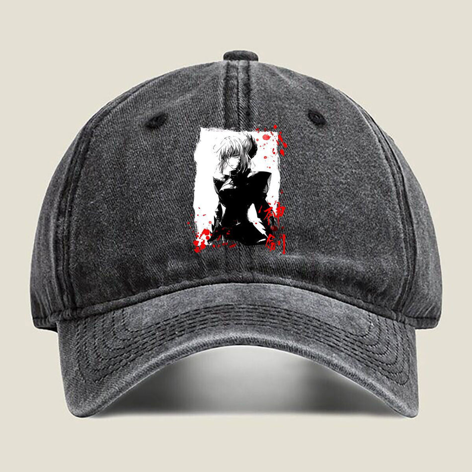 Unisex Anime Art Adjustable Cotton Baseball Cap with Graphic