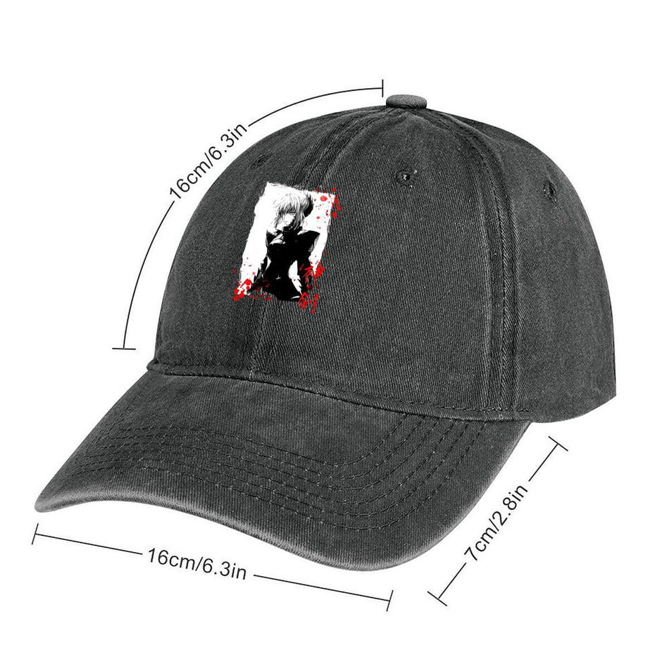 Unisex Anime Art Adjustable Cotton Baseball Cap with Graphic