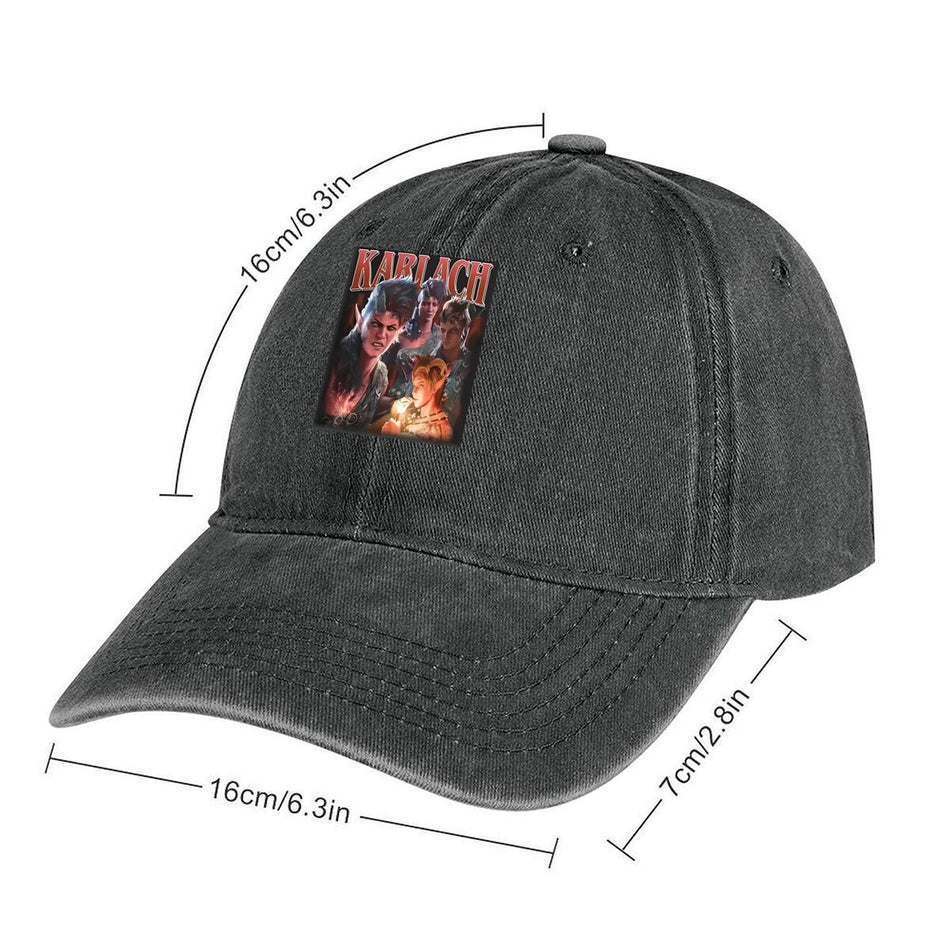 Defqon1 Festival Adjustable Washed Baseball Cap for Outdoor Wear