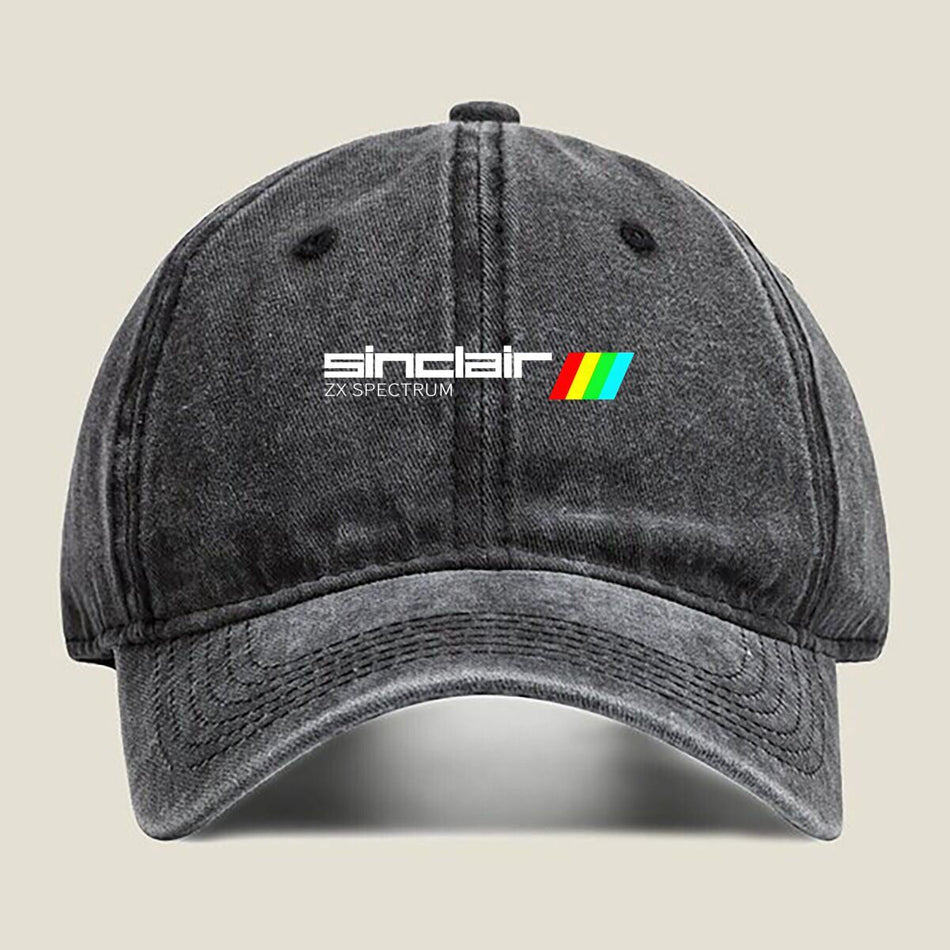 Sinclair ZX Spectrum Washed Baseball Cap Unisex Retro Hat