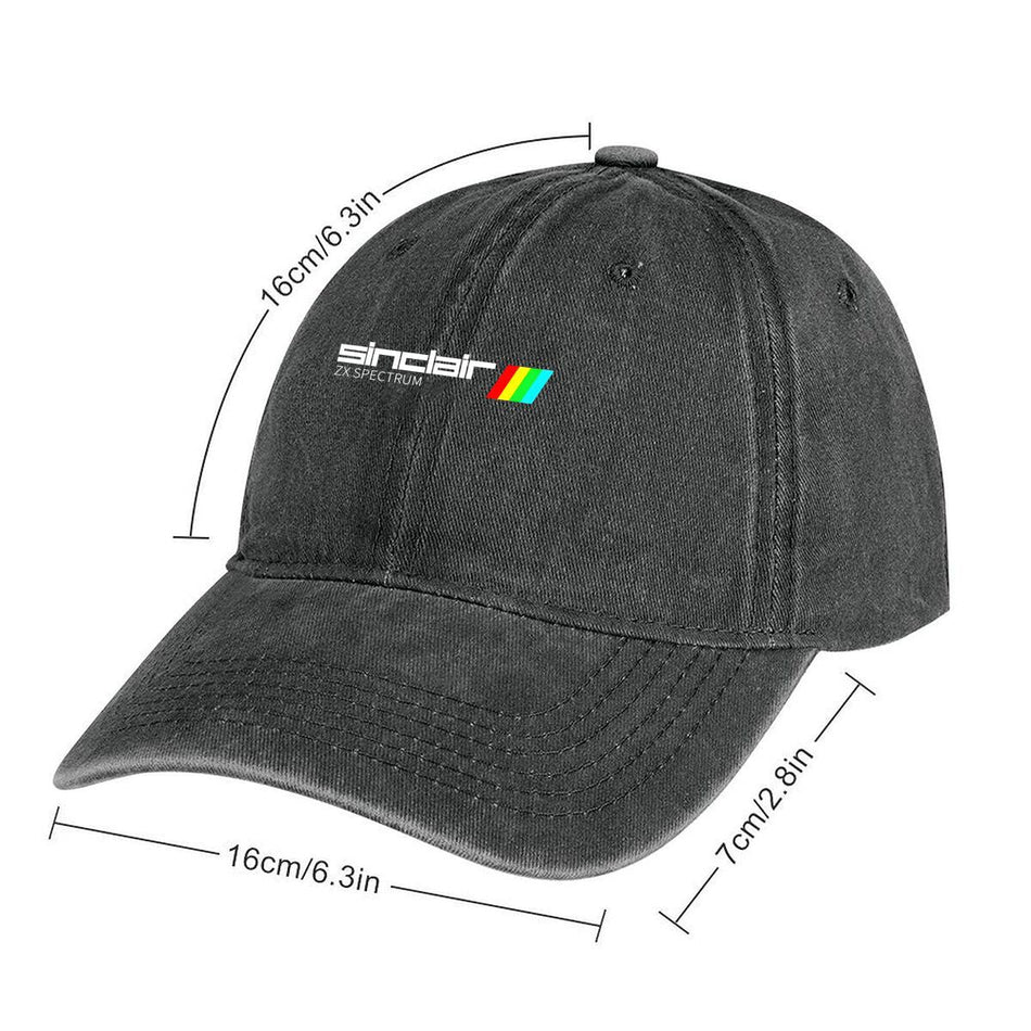 Sinclair ZX Spectrum Washed Baseball Cap Unisex Retro Hat