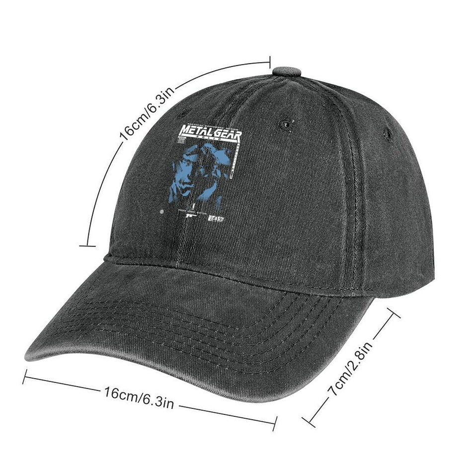 Metal Gear Retro Gaming Graphic Adjustable Baseball Cap Unisex