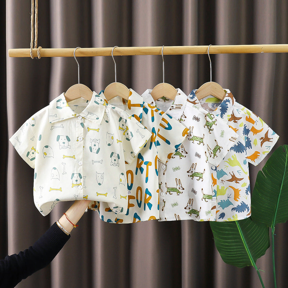 Boys Cotton Short Sleeve Fashion T-Shirt for Kids